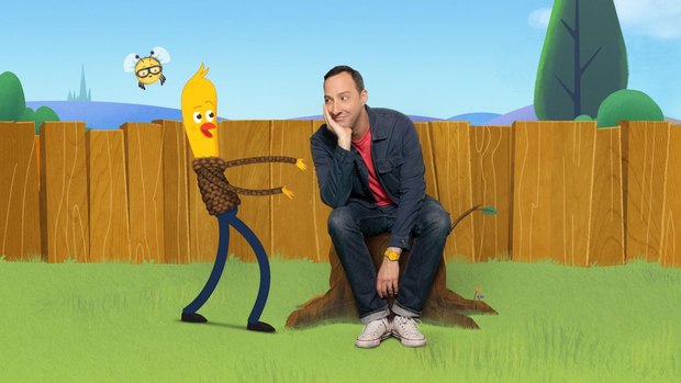 Tony Hale and Archibald. Photo by Piper Ferguson.