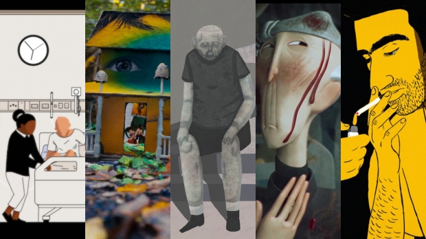 March’s Binocular Briefs: (From L-R) ‘4 North A,’ ‘We Go Back,’ ‘Ding,’ ‘Busline35A, and ‘We are a Sterile Bomb.’