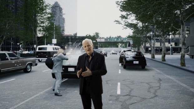 Michael Mann, discussing his film, ‘Heat,’ in ‘One Perfect Shot,’ now streaming on HBO Max. Images courtesy of CBS VFX / HBO Max / ARRAY.