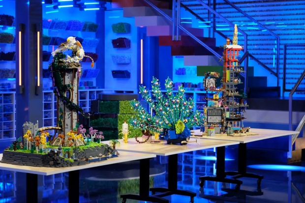 Final builds in the season finale of FOX’s ‘LEGO Masters,’ hosted by Will Arnett. Anthony Dominici serves as the show’s executive producer and showrunner. Image ©2020 FOX MEDIA LLC. CR: Ray Mickshaw/FOX.